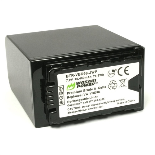 Wasabi Power 10400mAh Battery for Panasonic W-VBD98, VW-VBD78 and AG-VBR89G