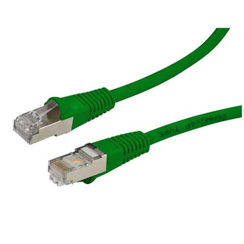 DYNAMIX Cat6A SFTP 10G Patch Lead (Green, 0.75 m)