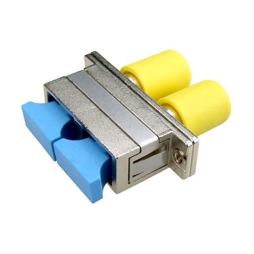 DYNAMIX Fibre SC/ST Duplex Single-Mode Joiner with Ceramic Sleeve (Blue)