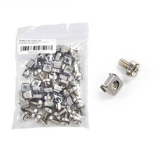 DYNAMIX 25pc Bag 3 Piece M6 Cage Nut (Silver)