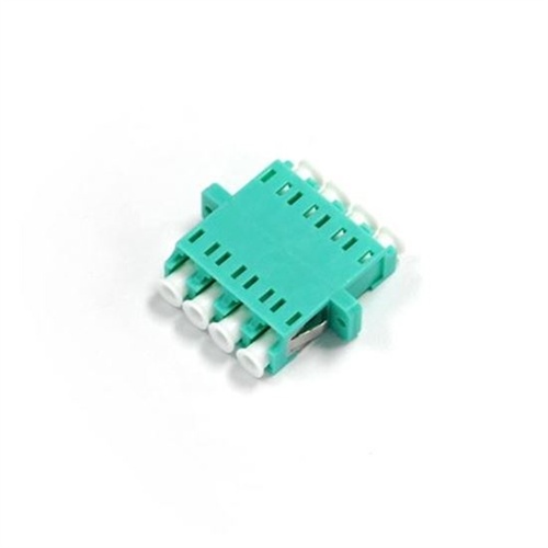DYNAMIX Fibre LC/ LC Quad Multi-Mode Joiner with PhBr Sleeve (Aqua)