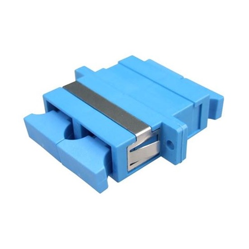 DYNAMIX Fibre SC/SC Duplex Single-Mode Joiner with Ceramic Sleeve (Blue)