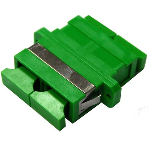 DYNAMIX Fibre SC-APC/SC-APC Duplex Single-Mode Joiner with Ceramic Sleeve (Green)