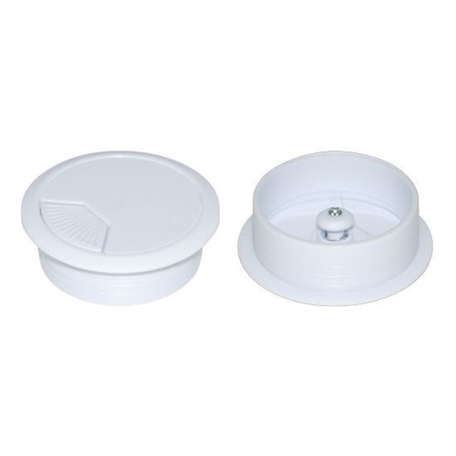 DYNAMIX 80mm Desk Grommet (White)