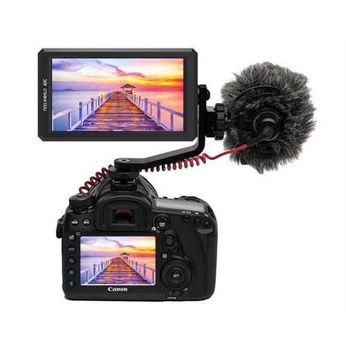 Feelworld F6 5.7" 4K HDMI On-camera Monitor with Tilt Arm