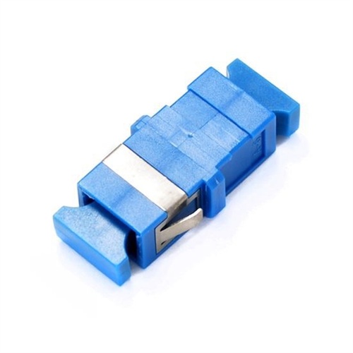 DYNAMIX Flangeless Fibre SC/SC Simplex Single-Mode Joiner with Ceramic Sleeve (Blue)