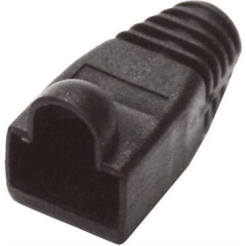 DYNAMIX RJ45 Strain Relief Boot (6 mm, Black, 20 Pack)