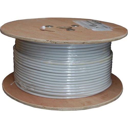 DYNAMIX RG6 Shielded Cable Roll (White, 152m)