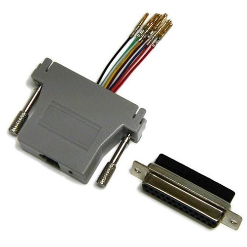 DYNAMIX DB25 Female to RJ45 Adaptor (Black, 8 Wire)