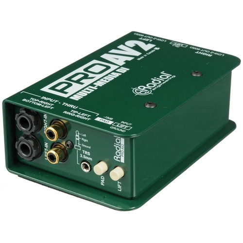Radial Engineering ProAV2 - Audio/Video Passive Stereo Direct Box
