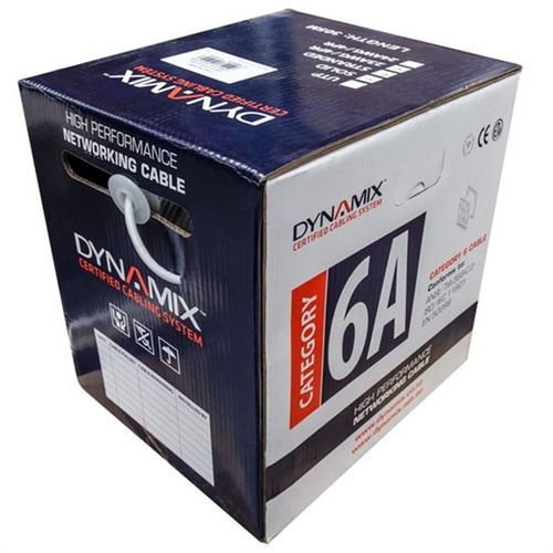 DYNAMIX Cat6A FTP Shielded Solid Cable Roll (Grey, 305 m)