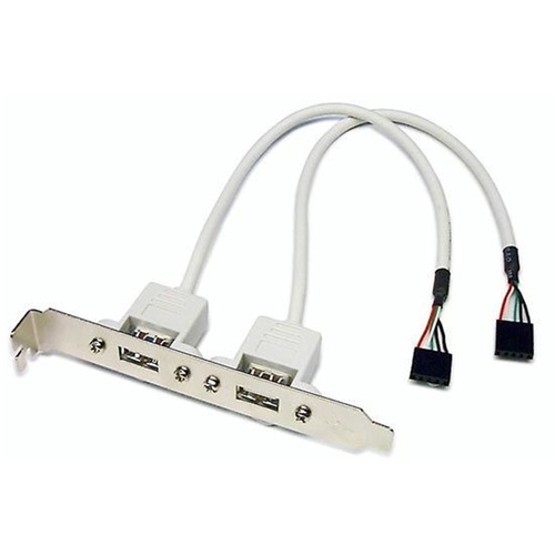 DYNAMIX USB Type-A Female to 5-Pin Housing Slot Card with Bracket