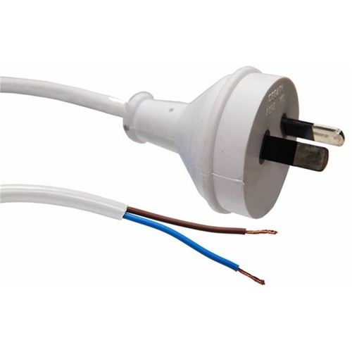DYNAMIX 2-Pin Plug to 2 Core 0.75mm Bare End Cable (White, 2 m)