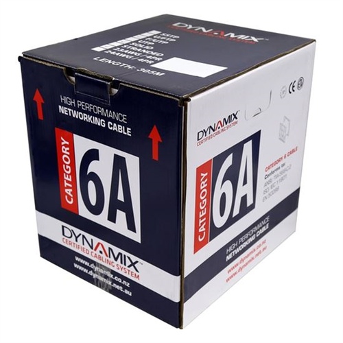 DYNAMIX Cat6A F/UTP Solid Cable Roll (White, 305 m)