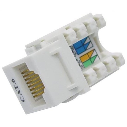 DYNAMIX Cat6 Keystone RJ45 Jack for 110 Face Plate