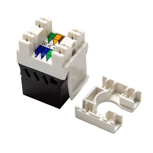 DYNAMIX Slimline Cat6A UTP Jack (Black)