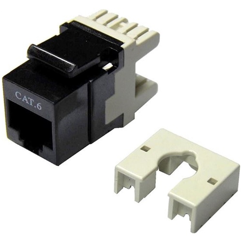 DYNAMIX Cat6 Keystone RJ-45 Jack for 110 Face Plate (Black)