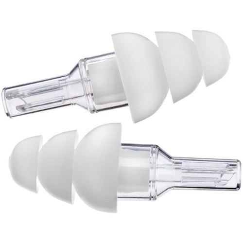 Etymotic Research ER-20 ETY-Plugs Triple-Flange Earplugs with Cord (Large, Clear/White)
