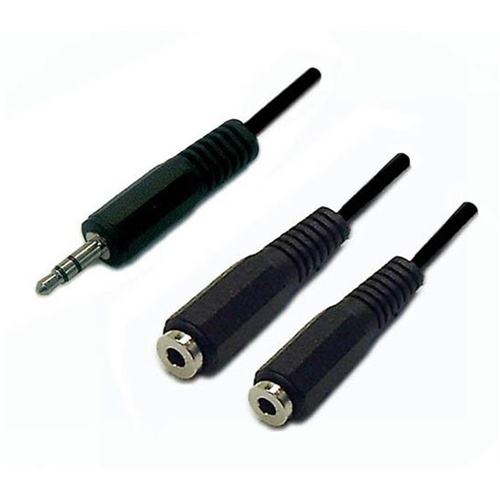 DYNAMIX Stereo Y Cable 3.5mm Plugs (0.2m)