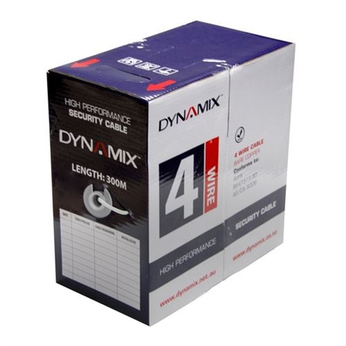 DYNAMIX 4C Bare Copper Security Cable in pull-box (300m x 044mm)