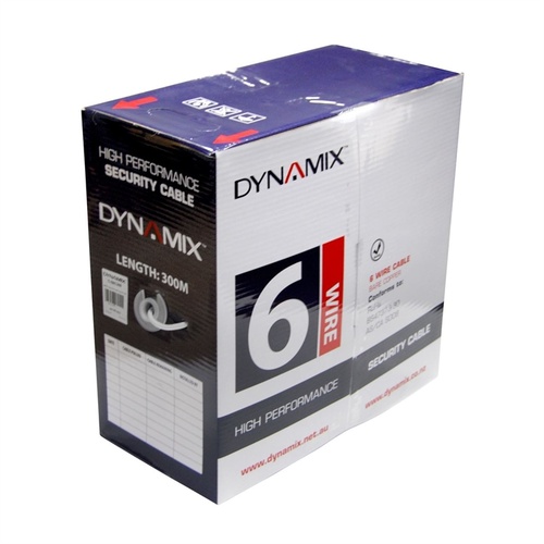 DYNAMIX 6C Bare Copper Security Cable in pull-box (300m x 044mm)