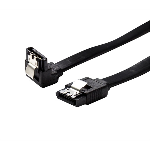 DYNAMIX Right Angled SATA 6Gbs Data Cable with Latch (1m)