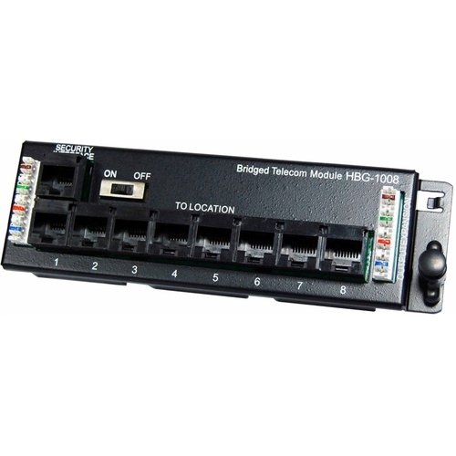 DYNAMIX 8 Port Telco Distribution Module with RJ31 Security Port