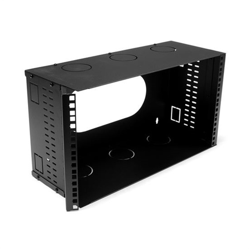 DYNAMIX 6U 200mm Deep 19" Fully Enclosed Hinged Wall Mount Bracket