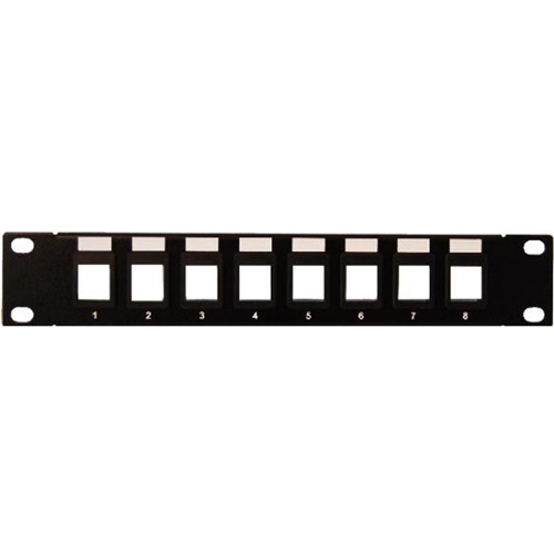 DYNAMIX 10" 8 Port Unloaded Keystone Jack Patch Panel for 10" Cabinet R10 series