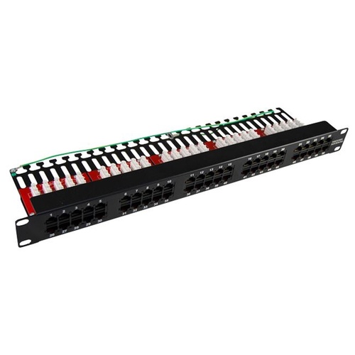 DYNAMIX 50 Port 19" Voice Rated Patch Panel Unshielded