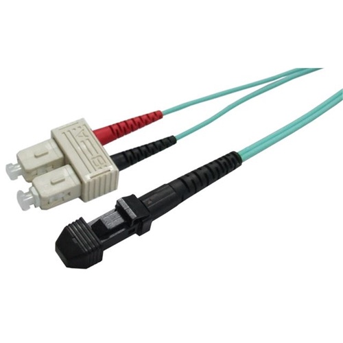 DYNAMIX 50u MT-RJ/SC OM3 Fibre Lead (0.5m, Aqua)
