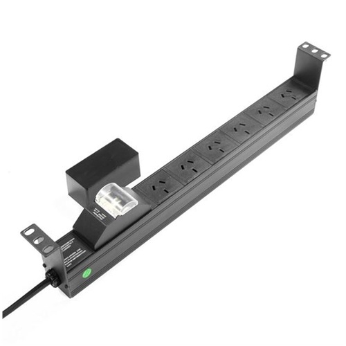 DYNAMIX 6 Outlet 1RU Horizontal Power Rail (10A)