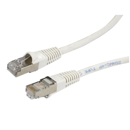 DYNAMIX Cat6A SFTP 10G Patch Lead (White, 15m)