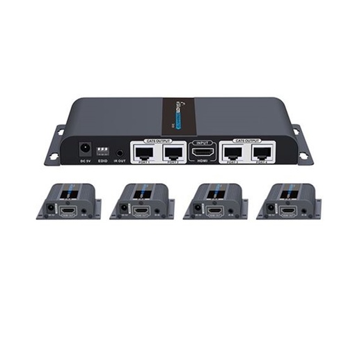 Lenkeng LKV714PRO 1 in 4 Out HDMI Extender Splitter Kit