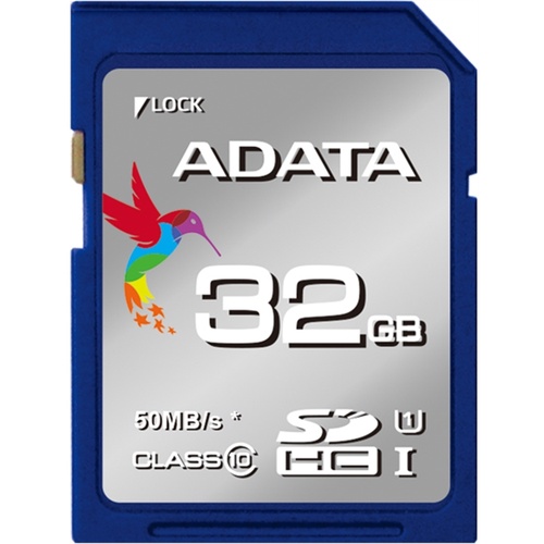 ADATA 32GB Premier UHS-I SDHC Memory Card (Class 10)