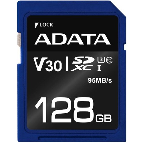 ADATA 128GB Premier Pro V30 SDXC UHS-I U3 Memory Card (Class 10)