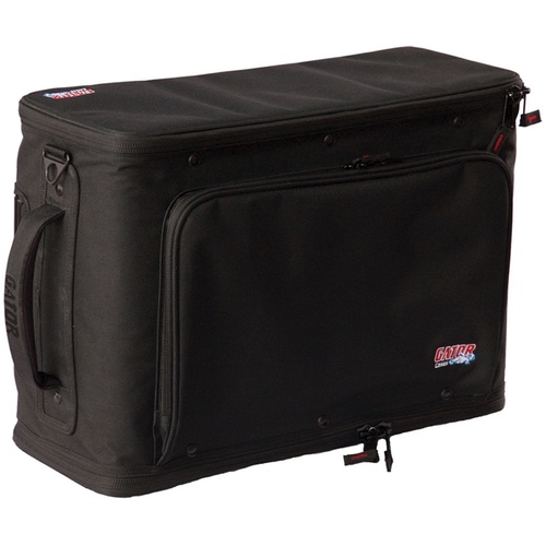 Gator Cases 3U Lightweight Rolling Rack Bag (Black)