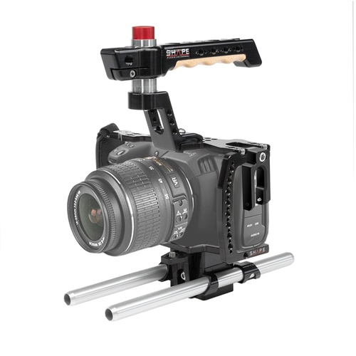 SHAPE Blackmagic Pocket Cinema 4K Camera Cage with 15mm Rod System
