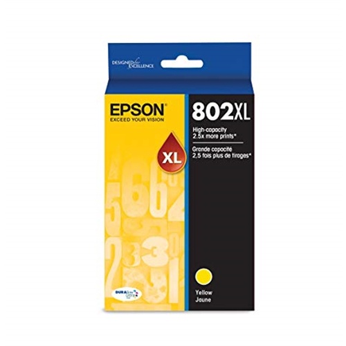 Epson 802XL High Capacity DURABrite Ultra Yellow Ink Cartridge