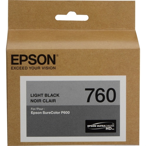 Epson T760 UltraChrome HD Light Black Ink Cartridge