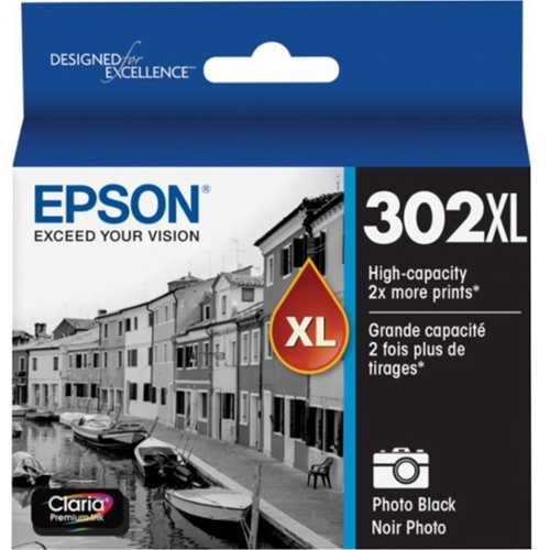 Epson 302XL High-Capacity Photo Black Ink Cartridge