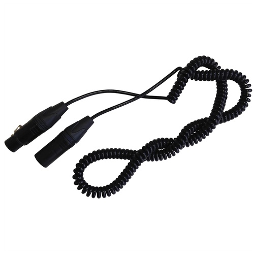Point Source Audio Expandable Coiled Cable with XLR-4M to XLR-4F Connector