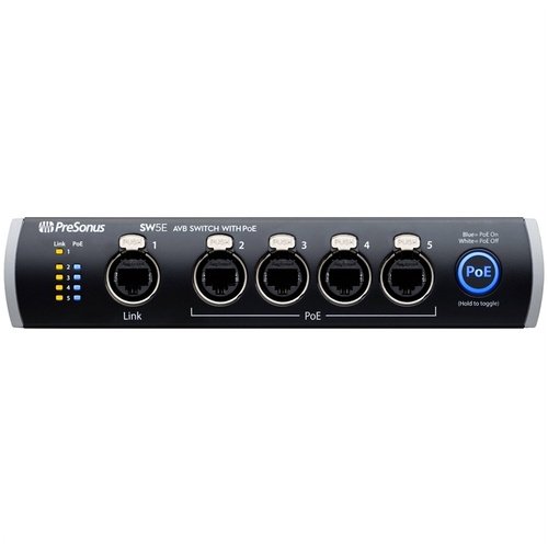 PreSonus SW5E 5-Port AVB Switch with PoE