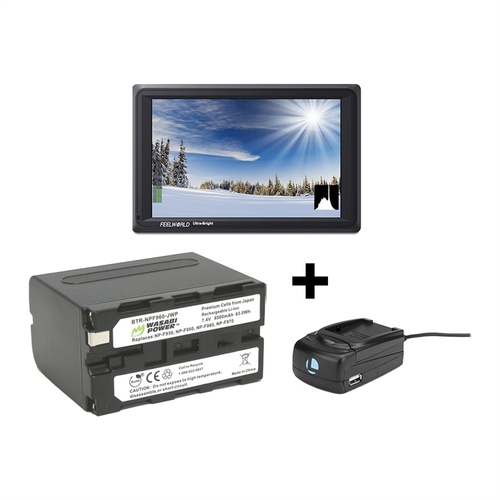 Feelworld FW279S 7" Ultra Bright On-Camera Monitor Bundle