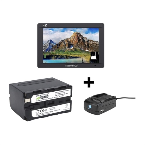 Feelworld FW703 7" 4K HDMI On-camera Monitor Bundle