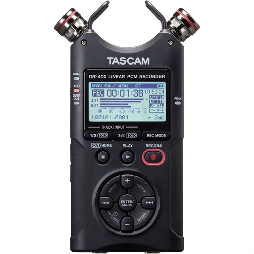 Tascam DR-40X Four-Track Digital Audio Recorder and USB Audio Interface