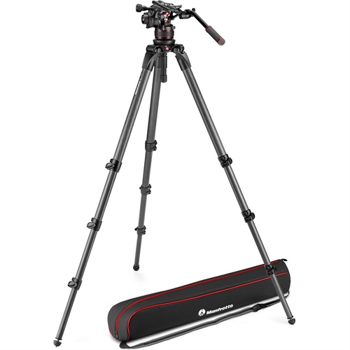 Manfrotto Nitrotech 612 Fluid Video Head and 536 Carbon Fiber Single Leg Tripod