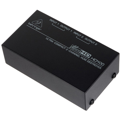 Behringer MicroHD HD400 - 2 Channel Hum Eliminator in Compact Form