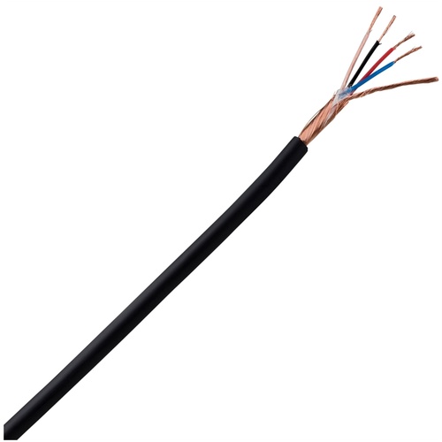 Mogami W2893 Miniature Quad Microphone Cable (Black, Per Metre)