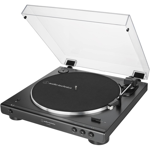 Audio Technica AT-LP60XBT Fully Automatic Wireless Belt-Drive Turntable (Black)